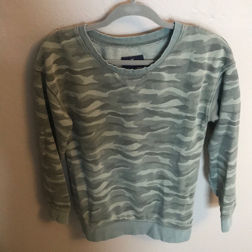 American Eagle Camo Crewneck